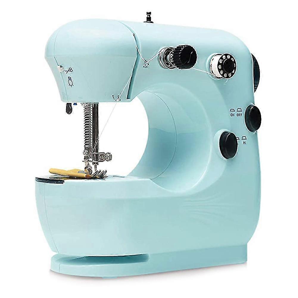 Mini Electric Sewing Machine Portable Household Beginner Tailors Crafting Mending