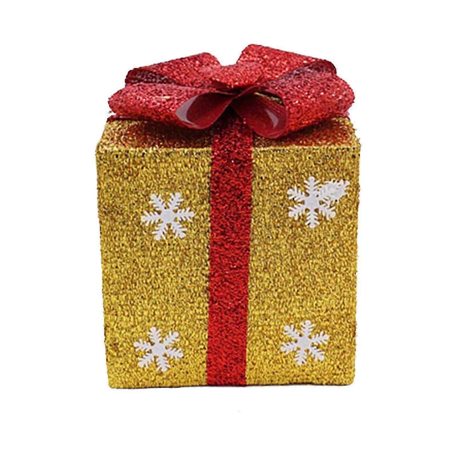 Christmas Ornament Gift Box Window View Decoration Snowflake Gift Box