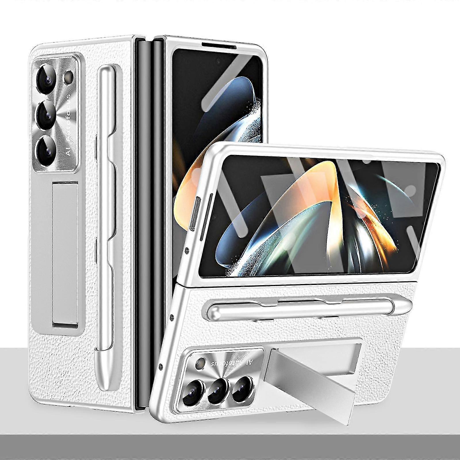 Galaxy Z Fold 5 Case With S Pen And S Pen Slot, Built-in Screen Protector And Kickstand For Samsung Galaxy Z Fold 5 Case