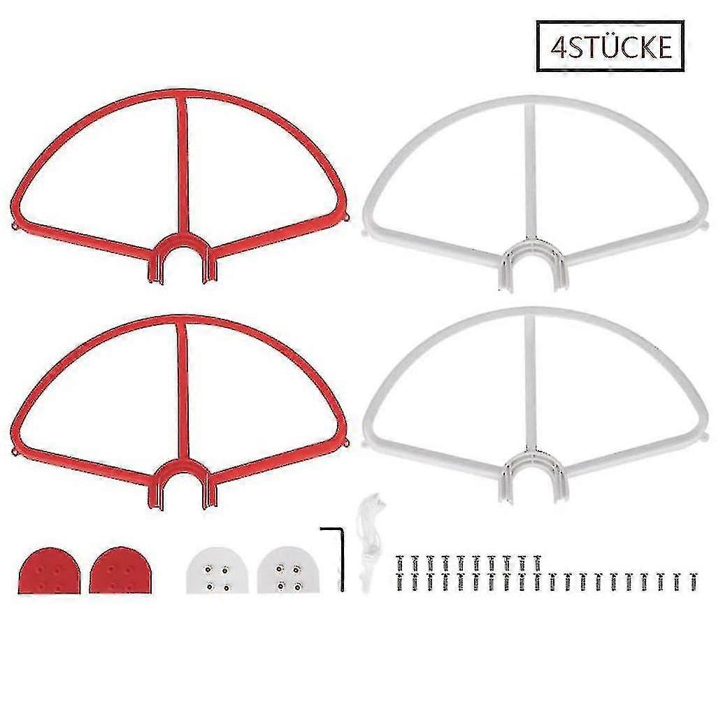 Piao 4pcs Propeller Guards For Dji Phantom 3 Standard, Advanced And Professional Quick Release Disconnect Propeller Protector - JA - MXBC