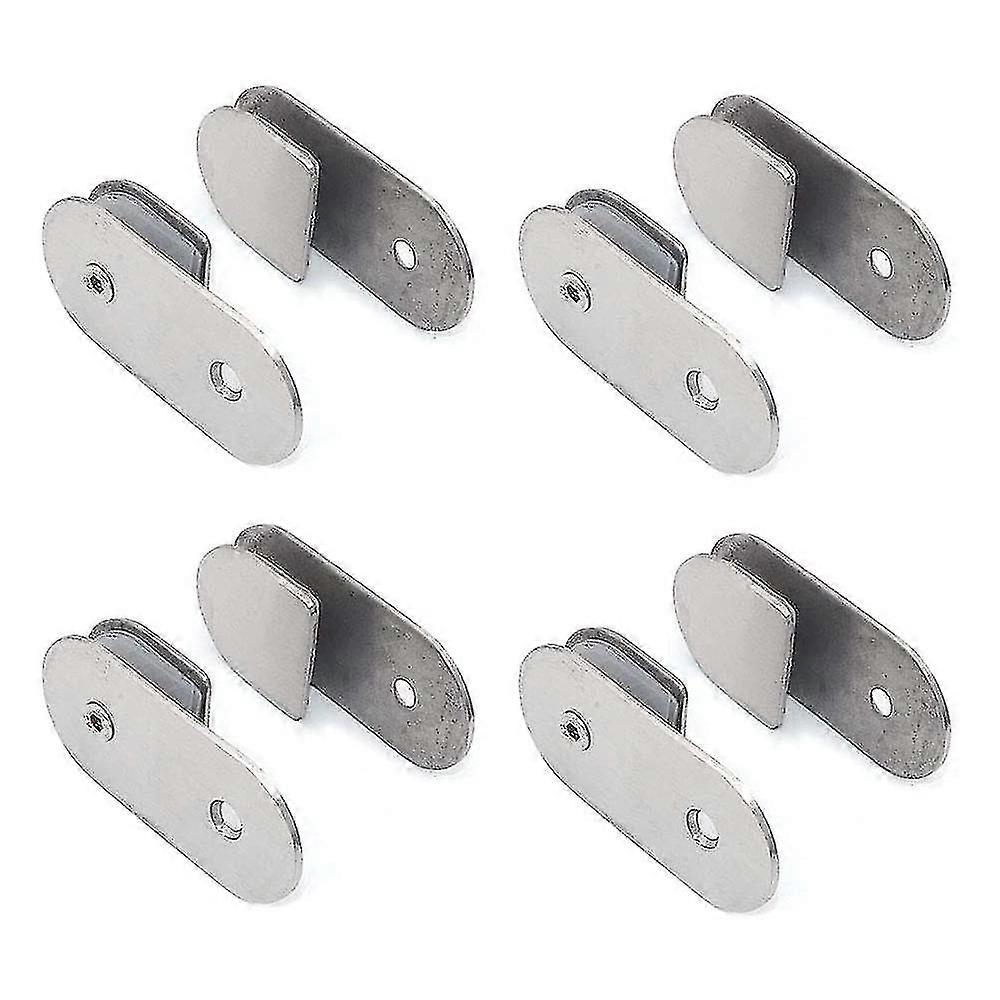 Klämmor i rostfritt stål 180 grader för borstad finish av glaspanel