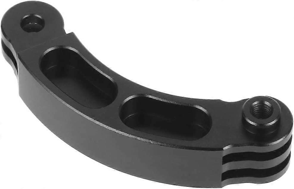 Aluminum Alloy Curved Extension Pivot Arm Mount for GOPRO short curved rod and OSMOACTION Camera Accessories(1pc,black)