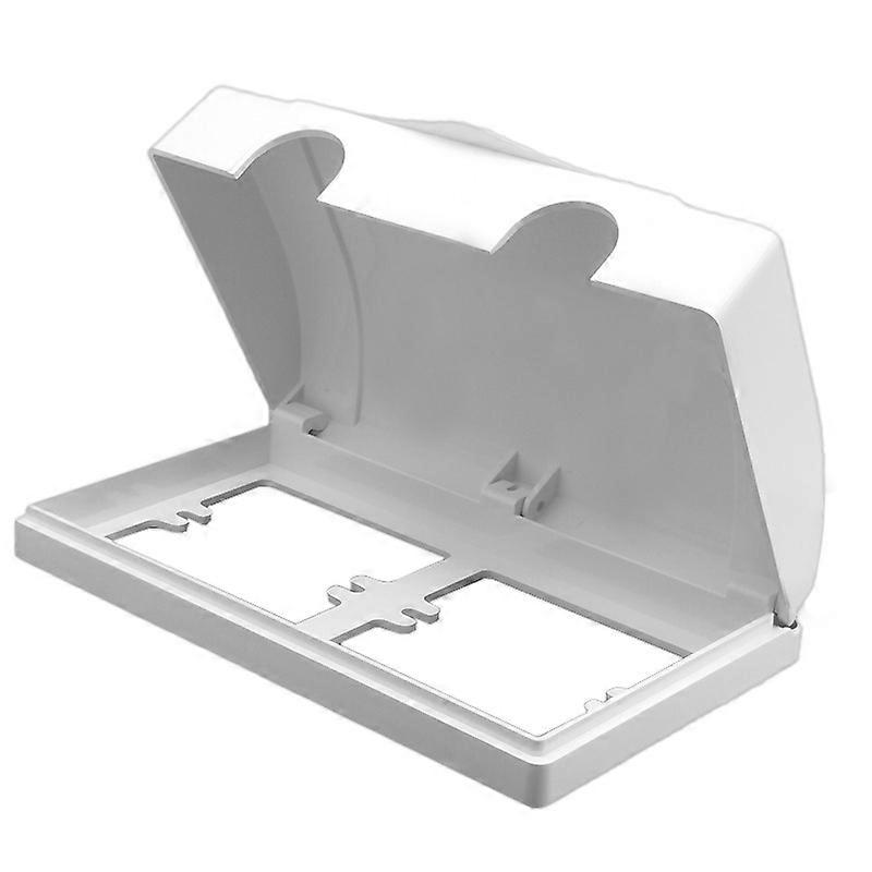 Wall Switch Box Waterproof Splash Socket Protection Electrical Outlet Plug Cover(1pcs, white)