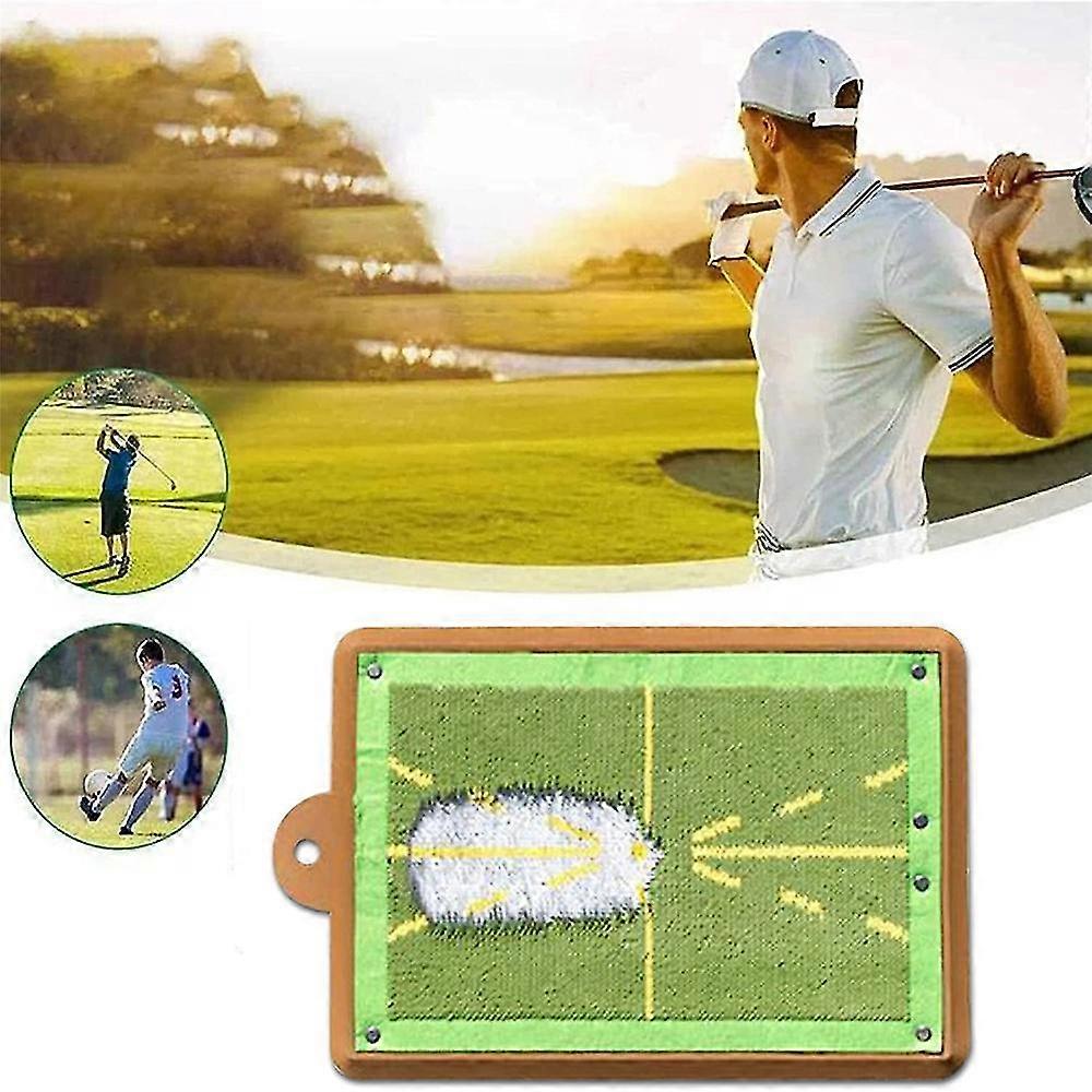 Golf Swing Training Supplies Mat That Shows Swing Path Golf Impact Mat