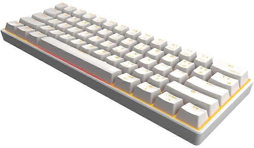 60% Wireless Mobile Gaming Keyboard - Backlit LED Compact Keyboards - Compatible with Android PC Laptop (1 pc)