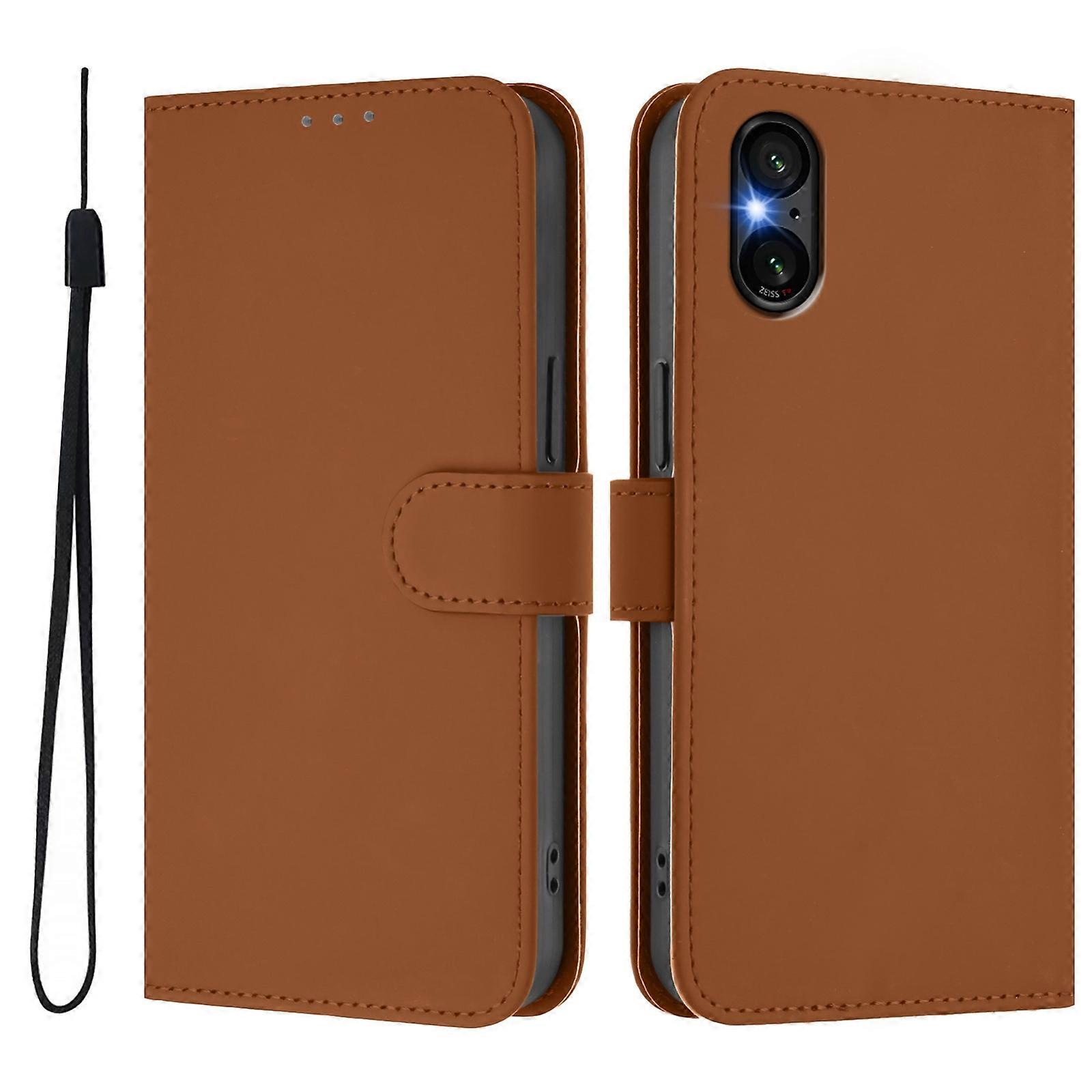 Solid Color PU Case For Sony Xperia 5 VI 2024