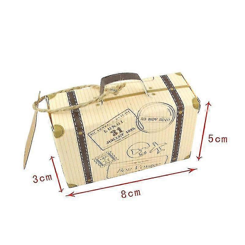 50 Pieces Suitcase Candy Box Suitcase Candy Packaging Box
