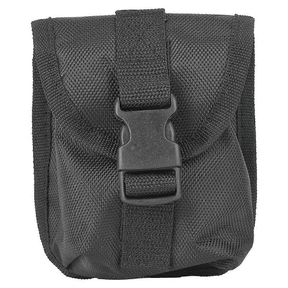 牛津布水肺潜水备用重量储物袋口袋带快速释放扣黑色