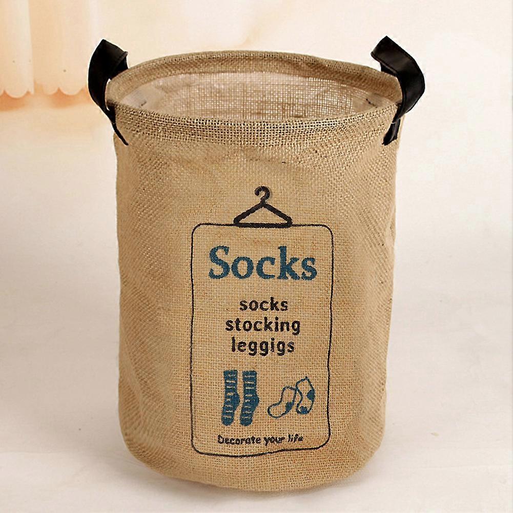 Socks Foldable Laundry Basket Toy Storage Organizer Box Bin