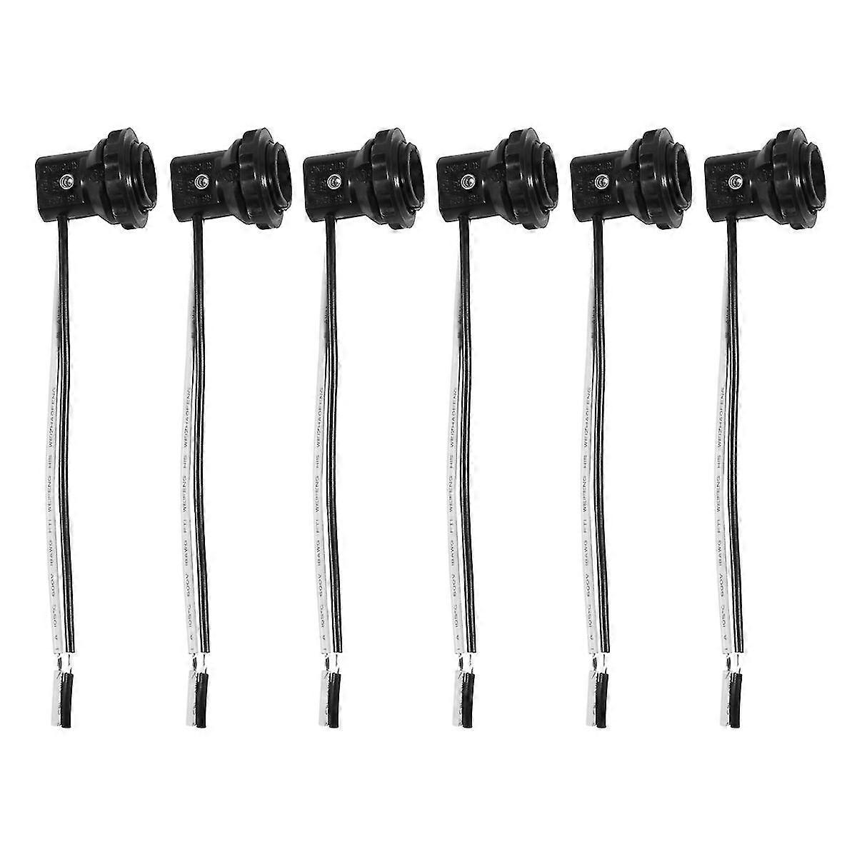6 Pcs Black Sconces Bulb Base Converter E12 Lamp Base Candelabra Base Light Socket Light Socket Adapter