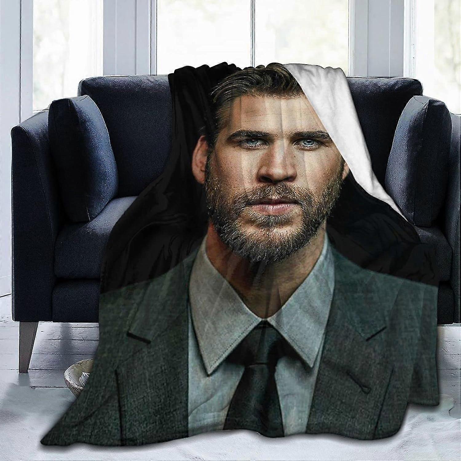 بطانية ليام هيمسورث ، بطانية فانيلا مريحة ومريحة وخفيفة الوزن ومريحة للغاية ، بطانية من الصوف ، ستوكات مضادة للبيلينج Pljvrivjh3867