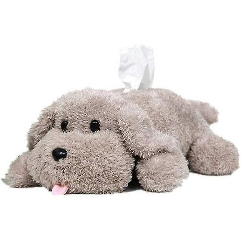 Plush Dog Toy Tissue Holder Tissue Cover Paper Holder Napkin Box Paper Box