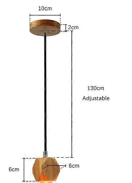 Podstawa żyrandola z litego drewna E27
