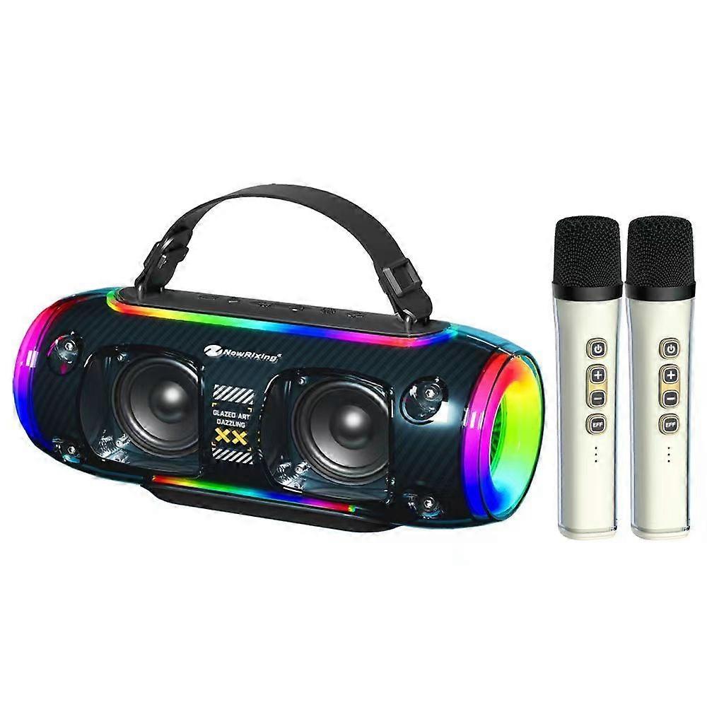 New Rixing NR8806 RGB Bluetooth Speaker Dual Mic