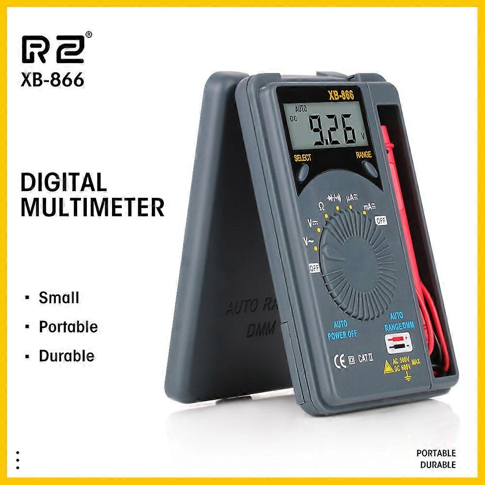 LCD Digital Multimeter Auto Range AC/DC Pocket Ammeter Voltmeter Tester Tool Meter Multimetro 1.5V XB866