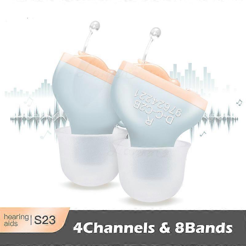 Invisible Hearing Device In-Ear Hearing Aids Sound Amplifier 4 Channels Mini Digital Wireless Headphones For Deafness Audifonos