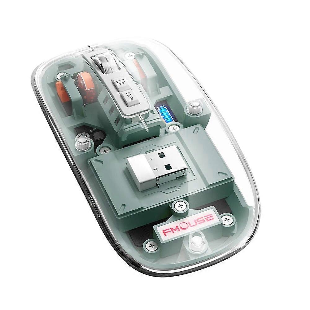 Transparent Gaming Mouse Bluetooth Wireless Mouse with RGB Light Rechargeable Mouse for PC Gamer Notebook Laptop Accessories Mice & Trackballs