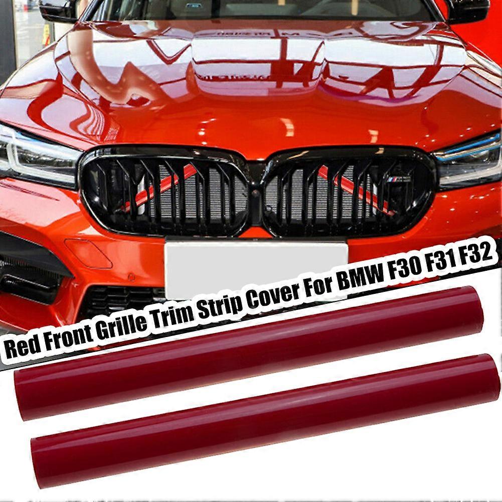 2pcs Car Grill Bar V Brace For BMW F30 F31 F32 F33 F34 F35 F36 F20 F21 F22 F23 Front Grille Trim Strip Cover ABS High Quality