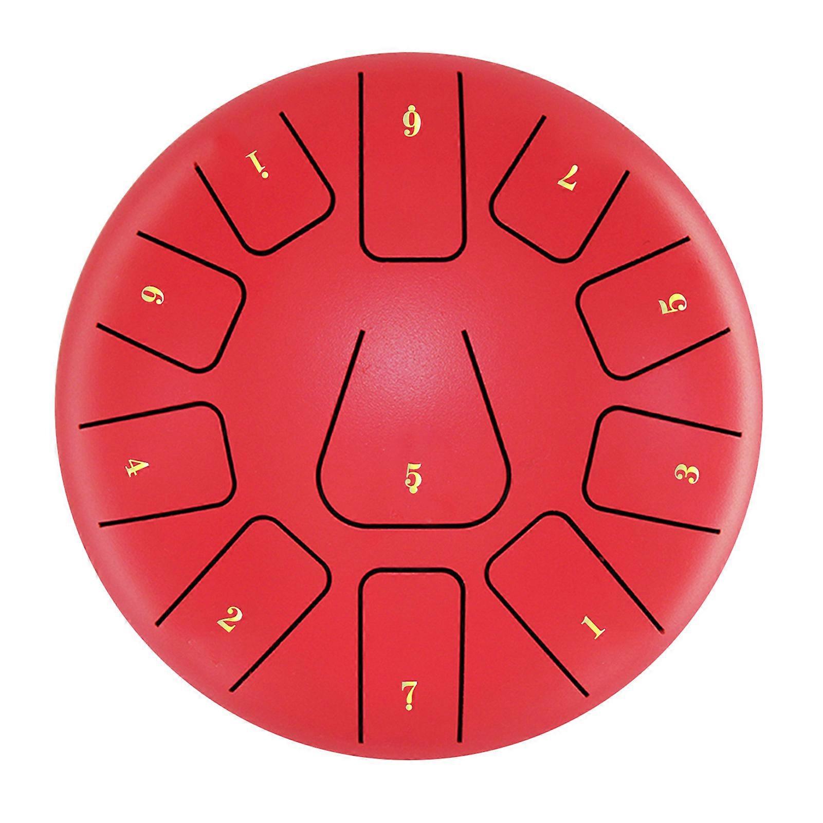 8 بوصة الصلب اللسان طبل 11 ملاحظات طبل Handpan مع طبل مطرقة إصبع يختار قرع للتأمل اليوغا
