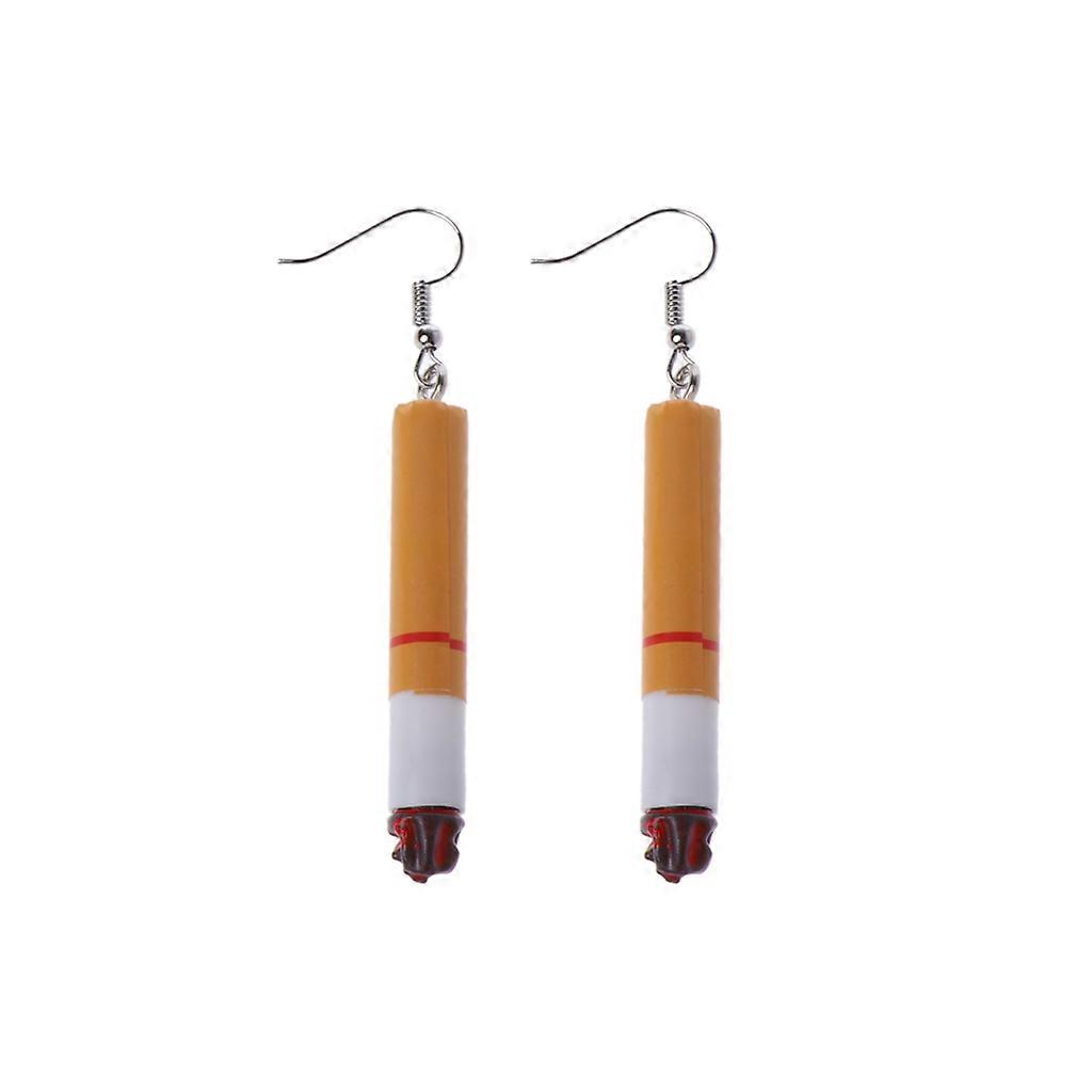 pour créatif mégots de cigarettes forme crochet boucles d’oreilles All-match pour la partie de nuit