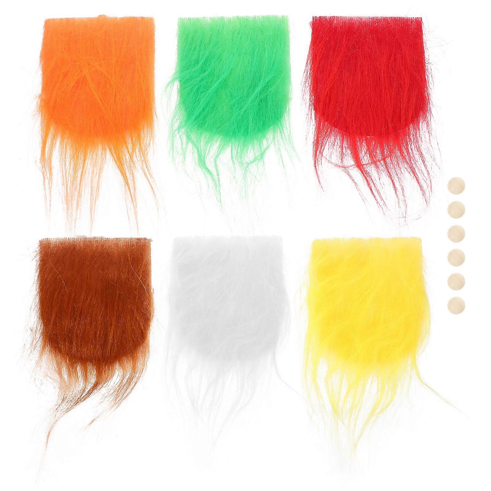1 Set of Gnome Beards for Crafting Handcraft Gnome Making Beards Colored Pre-cut Gnomes Beards