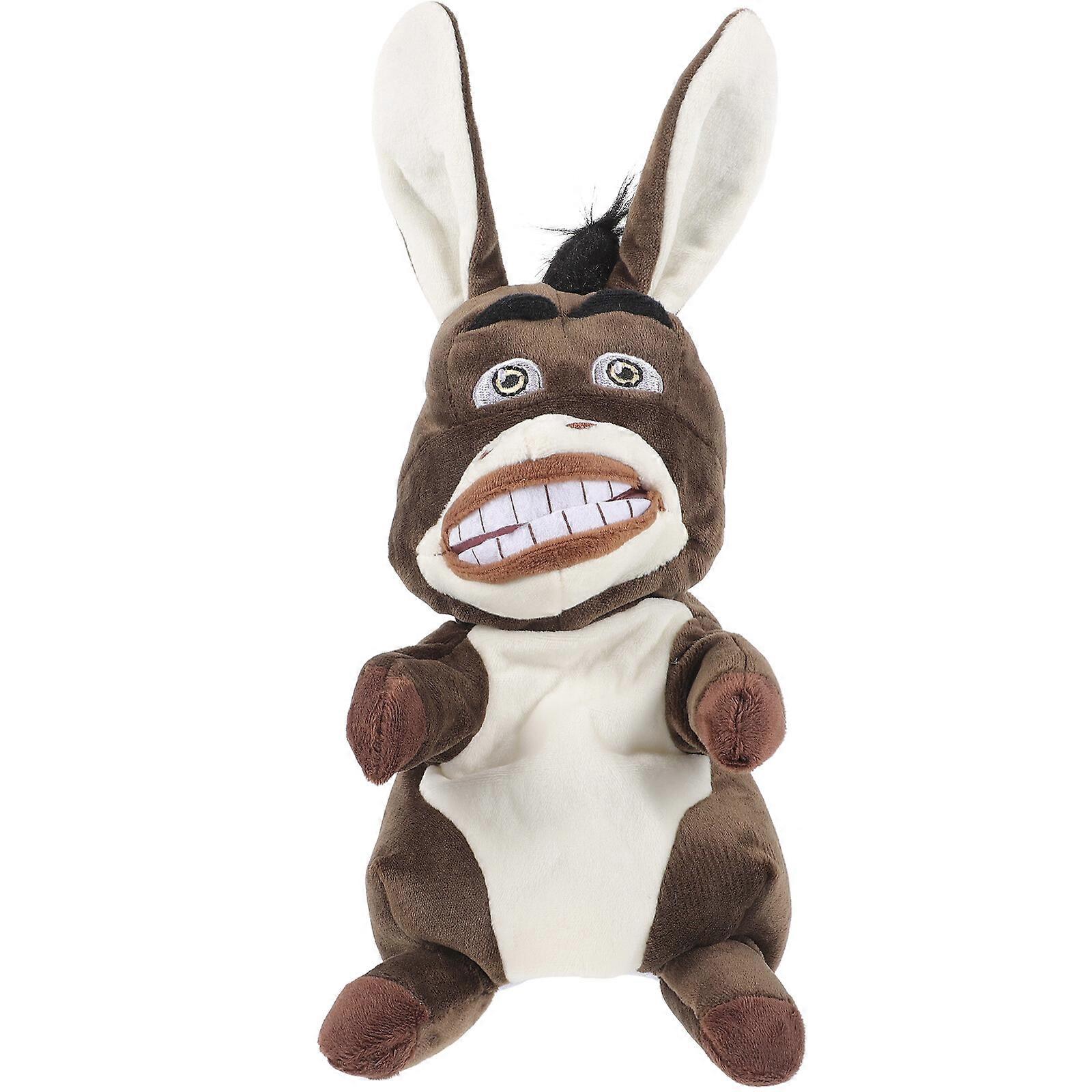 حمار اليد دمية أفخم لعبة الحيوان لعب الأدوار رواية القصص اليد دمية لعبة محشوة