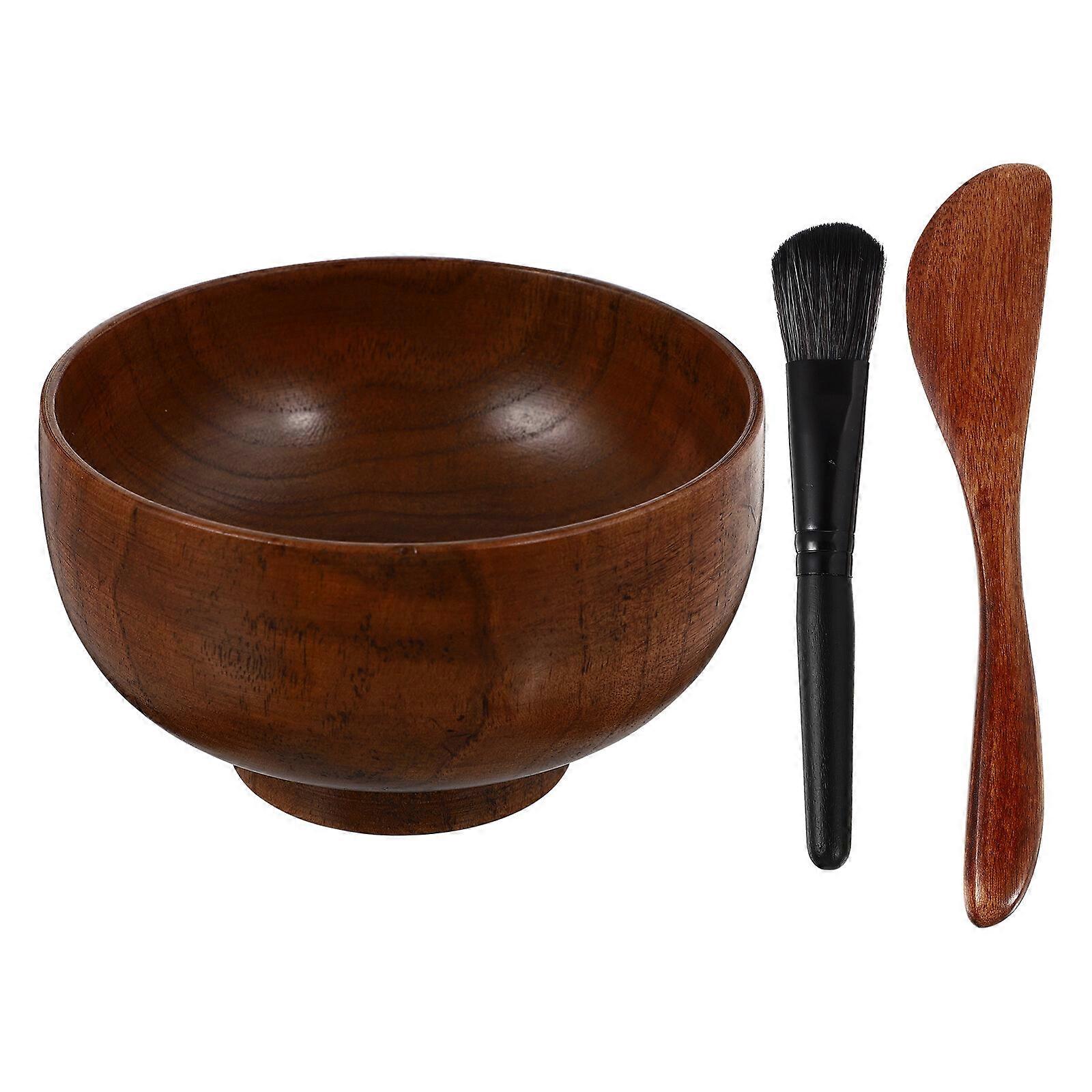 1 Set Mask DIY Bowl Brush Set Practical DIY Mask Tool Simple Mask Brush Bowl Kit
