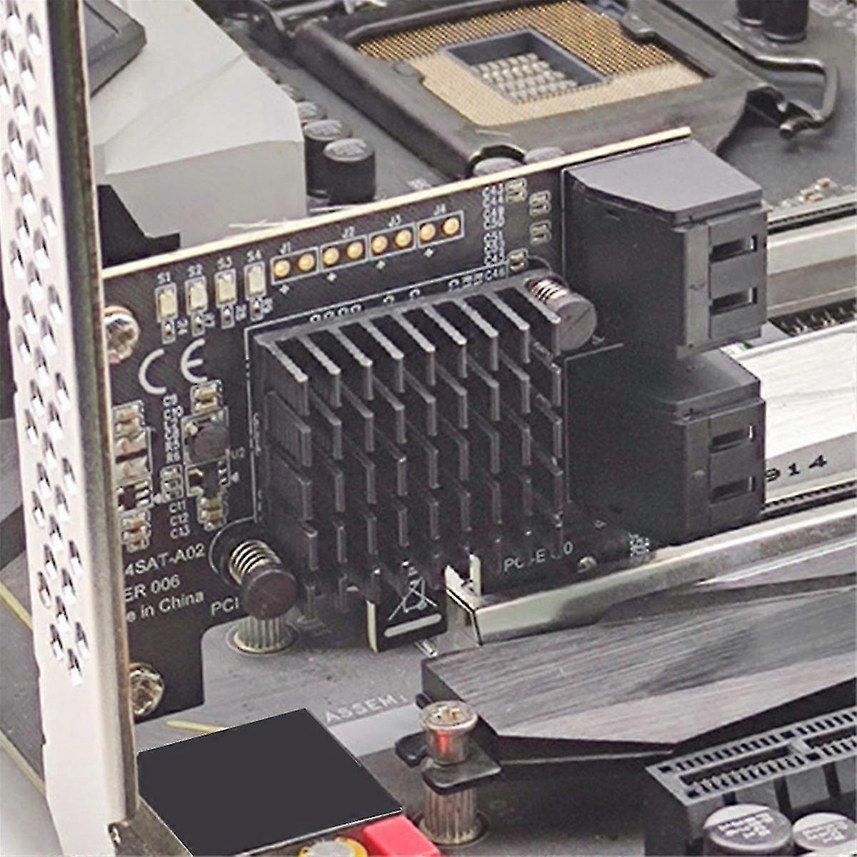 Sata3.0 Expansion Card To Pci-e4 Port 6g Adapter Card 88se9215 Expansion Ipfs Hard Drive Conversion Card Hard