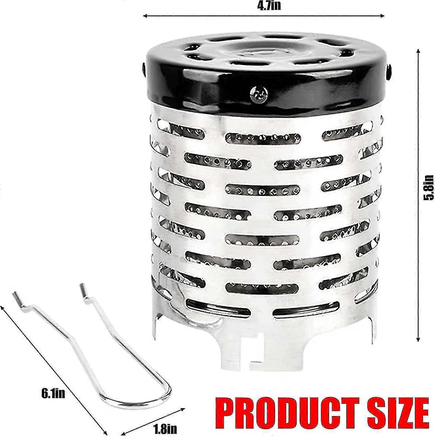 Couvercle Pour Réchaud De Camping Mini - Acier Inoxydable, 11.5 X 14.5 Cm - Pour Brûleur Gaz Butane - Randonnée, Pêche