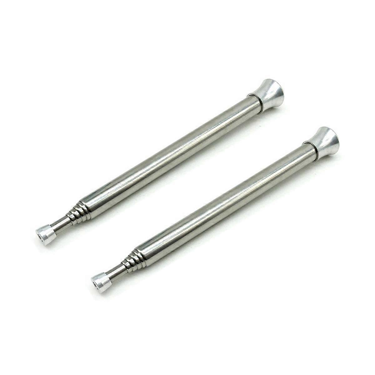 2pcs 不锈钢吹火管棒户外烹饪便携式伸缩吹管火管救生露营工具