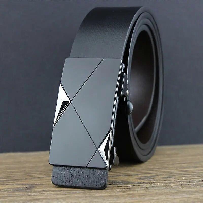 Men Belt Work Business Genuine Leather Cowskin Designer Belts Casual Fashion for Jeans Toothless Automatic Buckle Straps ZD2204