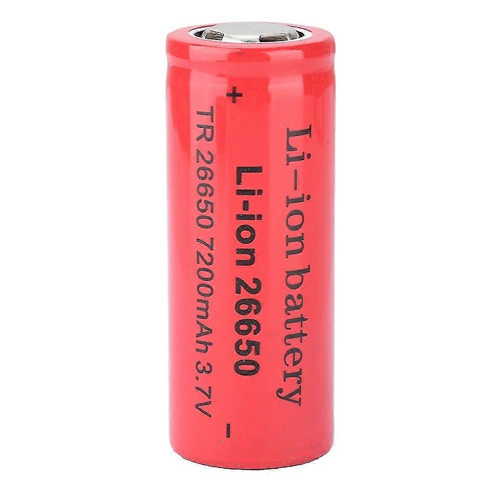 hg26650 7200mAh 3.7V Rechargeable Battery Mini Size Portable Large Capacity Red-YM