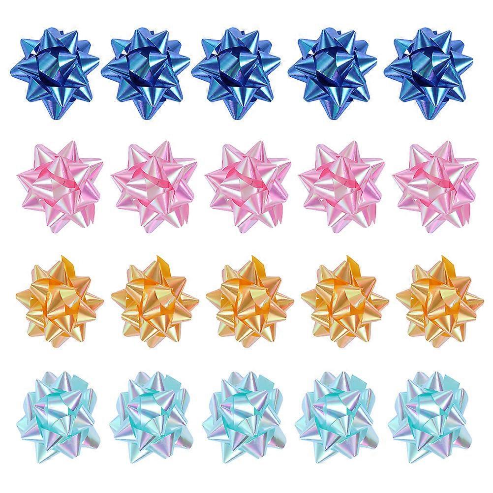 50pcs Gift Wrapping Box Pull Bows Xmas Present Pull Flower for Decor Use