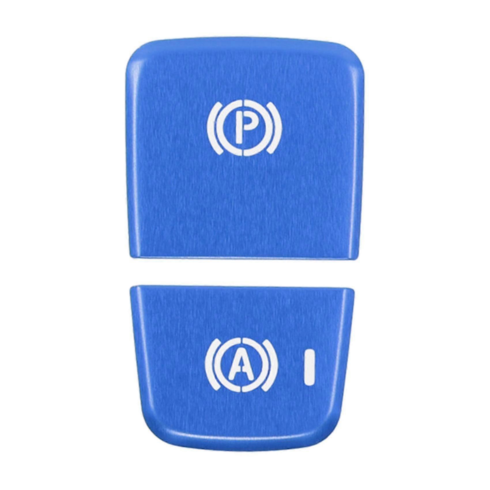 For Xc40 2017-2020 Electronic Handbrake P Light Button Sequin Protector Car Sticker Blue