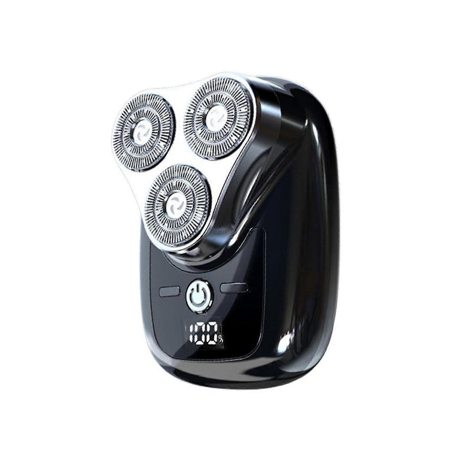 Mini Three in One Razor with Three Blade Electric Quantity Display for Men's Electric Beard Knife