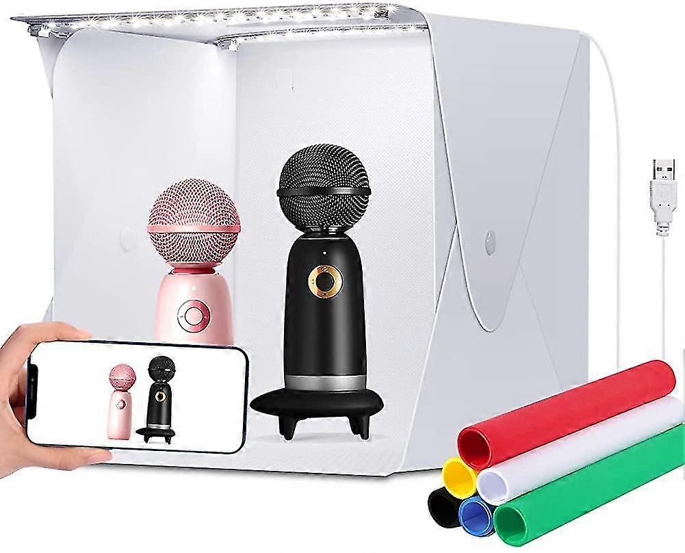 Mini Portable Photo Studio Shooting Tent, Jhs-tech Small Foldable Led Light Box
