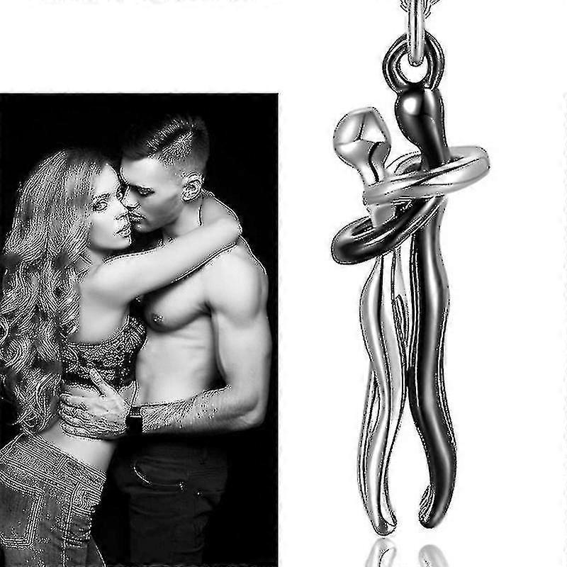 Pár Hugging Přívěsek Náhrdelník Love Style Náhrdelník Charm Šperky Valentýn dárek pro manželky Dívky