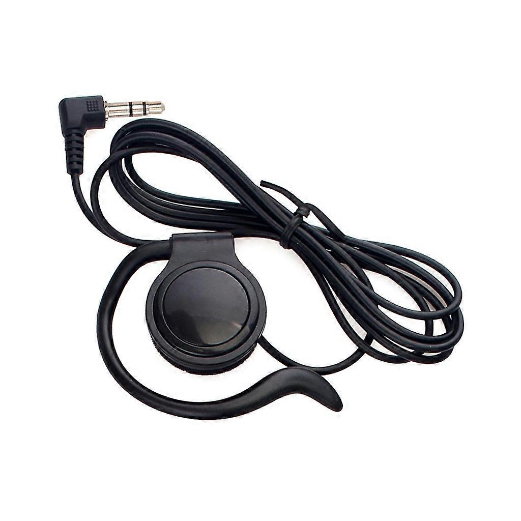 3.5mm Receive Listen Only Earpiece G-shape Soft Ear Hook Earpiece Headset