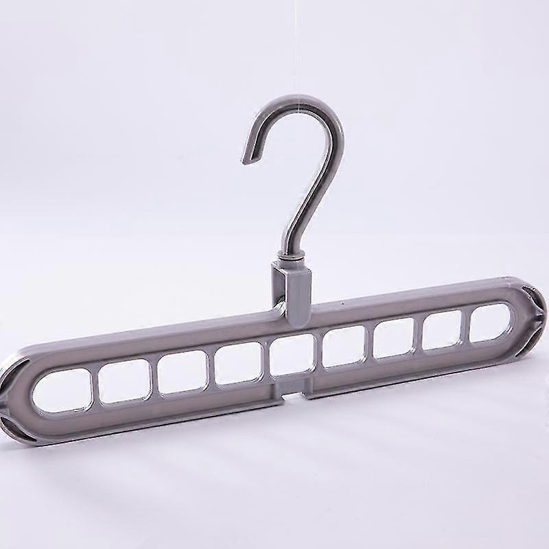 Multifunctional Rotating Nine-hole Hanger Creative Plastic Storage Hanging Clothes Rack