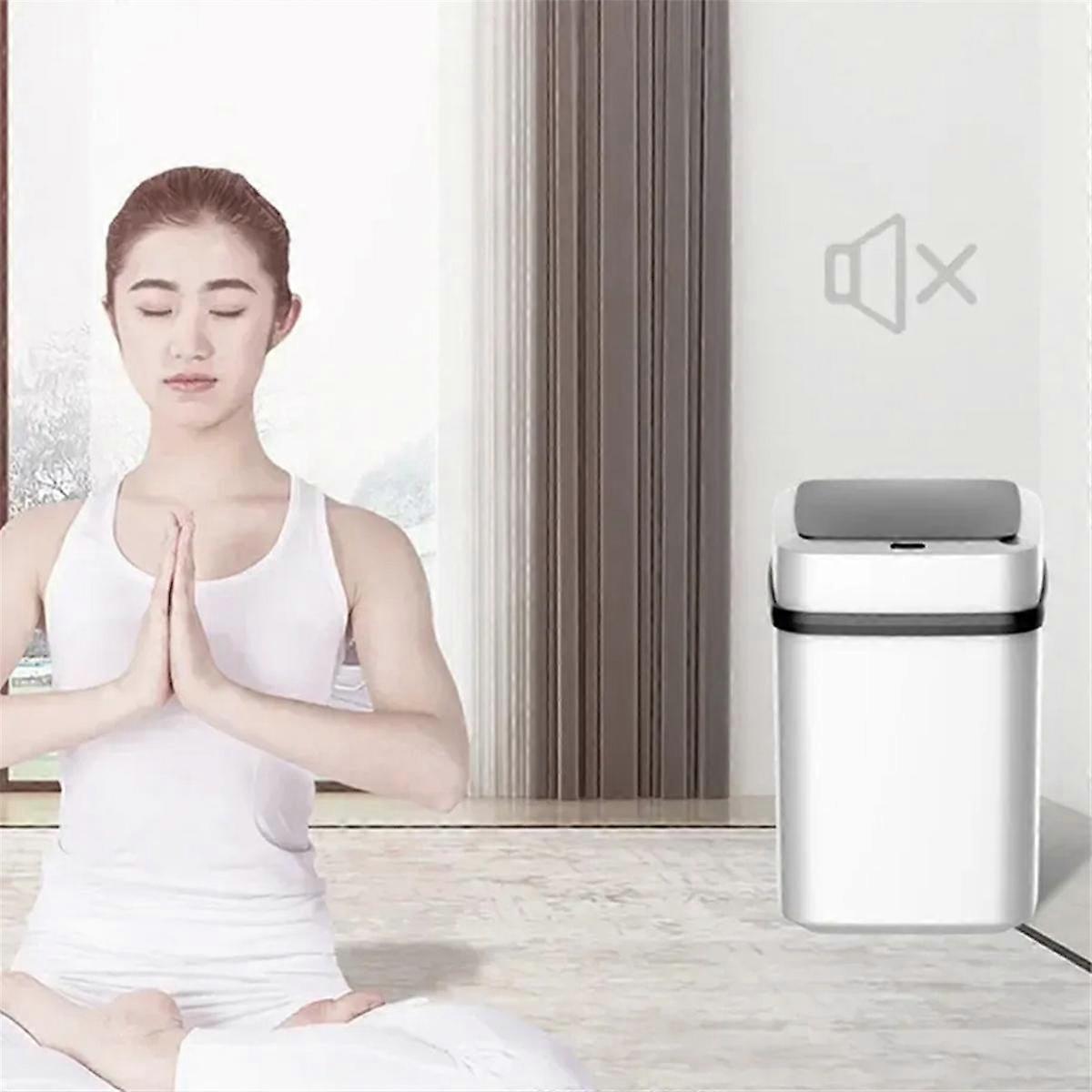 Kitchen Trash Bin 13L Bathroom Touch Trash Can In The Toilet Smart Garbage Bucket Waste Bins Dustbin Smart Trash Can Kitchen