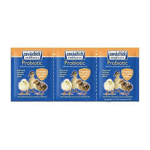 Sav-A-Caf Sav-A-Chick Probiotic Supplement, 0.17 Oz X 3