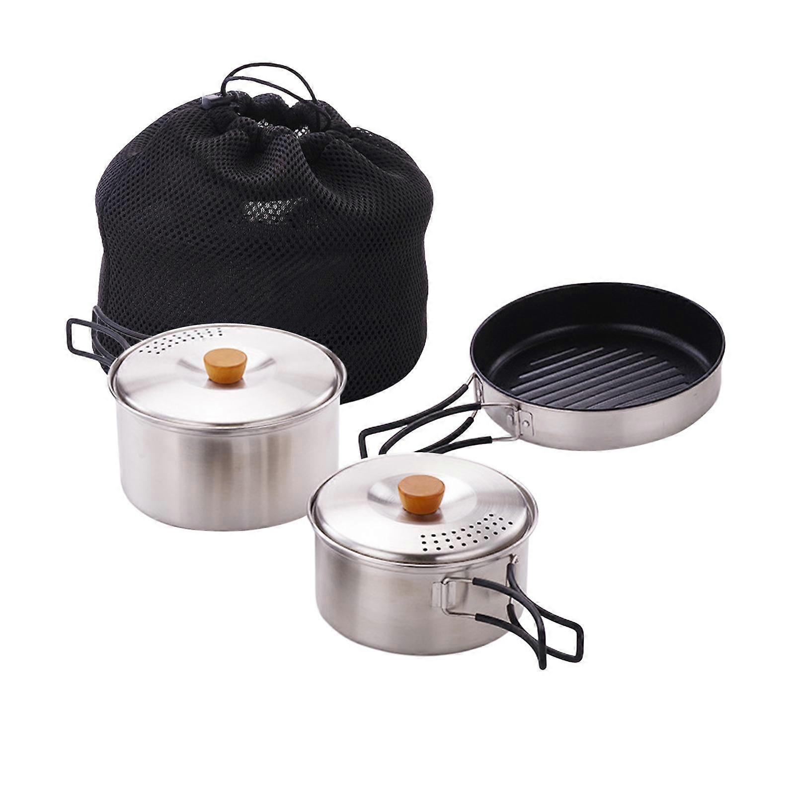 Camping Cookware Non Stick Cooking Utensils Set for Picnic Barbecue Campfire