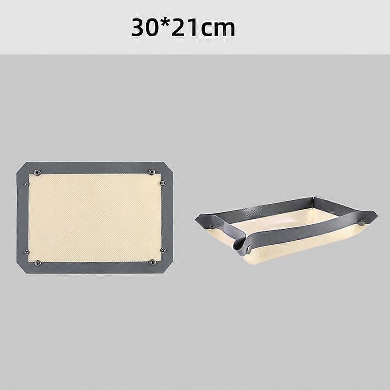 Leak Free Non-stick Silicone Baking Mat Silicone Oven Liners With Button Reusable Food Safe Liners For Air Fryer Ovens Placemats