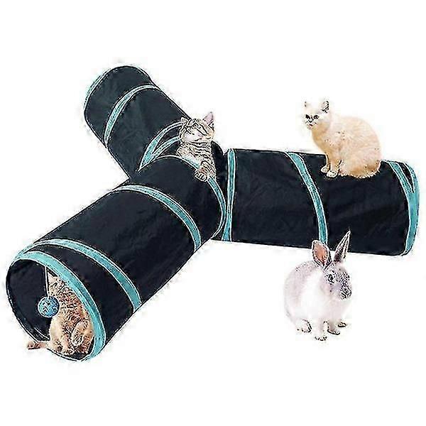 3 Way Pet Tube Collapsible Tunnel Pet Toy