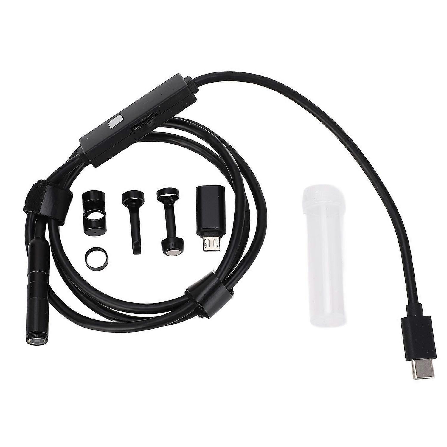 Endoscope Camera 2MP 1920P HD Borescope Tool with 8 Adjustable LED Lights 7.9mm IP67 Waterproof Insp