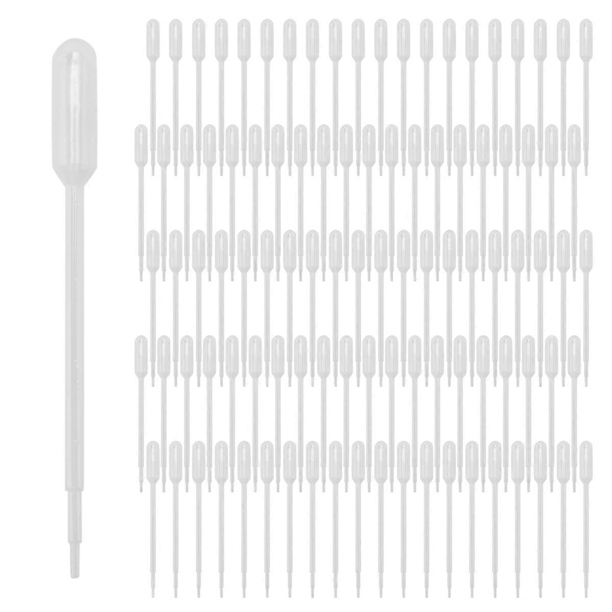 100PCS Graduated Pipettes Dropper Polyethylene (1ml)