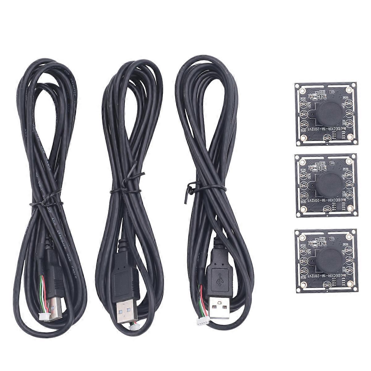3PCS Camera Module 100 Degree OV9732 2M Cable 1280x720 30fps,Compatible for Autodarts.Io,USB Drive Free