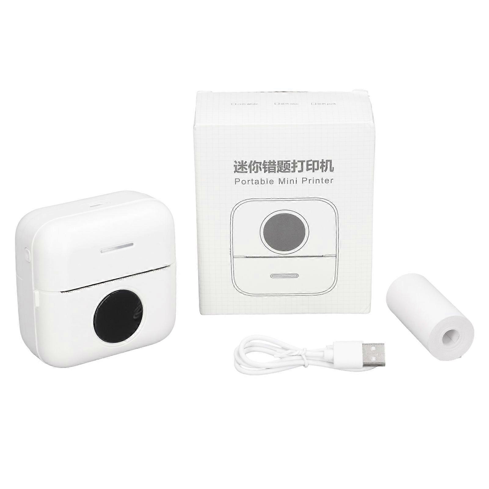 Mini Printer Mini Home Student Small Portable Smart Pocket Mobile Phone Photo Error Office Label Text Note Printer