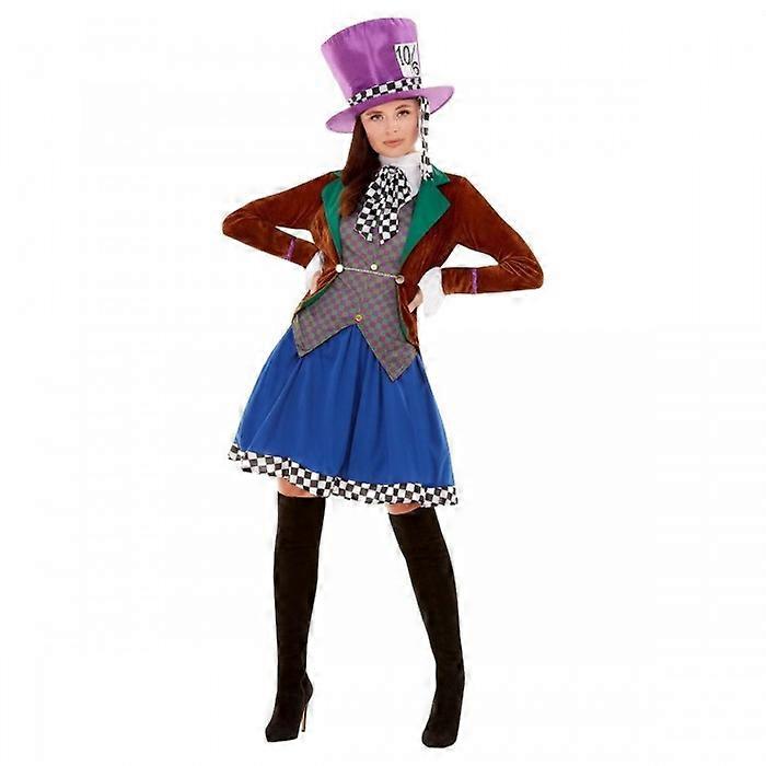Smiffys Dames/Dames Miss Hatter Kostuum Set