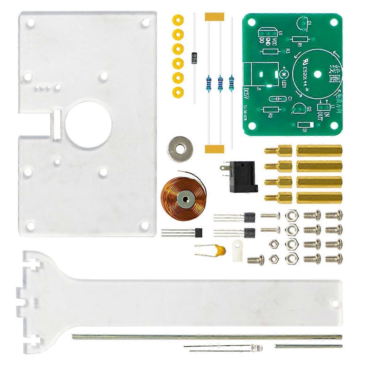 DIY Electromagnetic Swing Experimental Electronic Kit Supply with LED Flashing Sensing DIY Electron